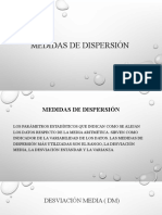 Medidas de Dispersión Datos Agrupados