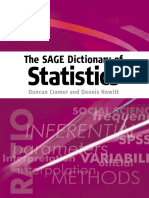 The SAGE Dictionary of Statistics PDF