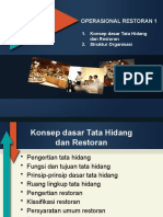 1 PERTEMUAN 1 Dan 2 Restoran Tata Hidang Struktur