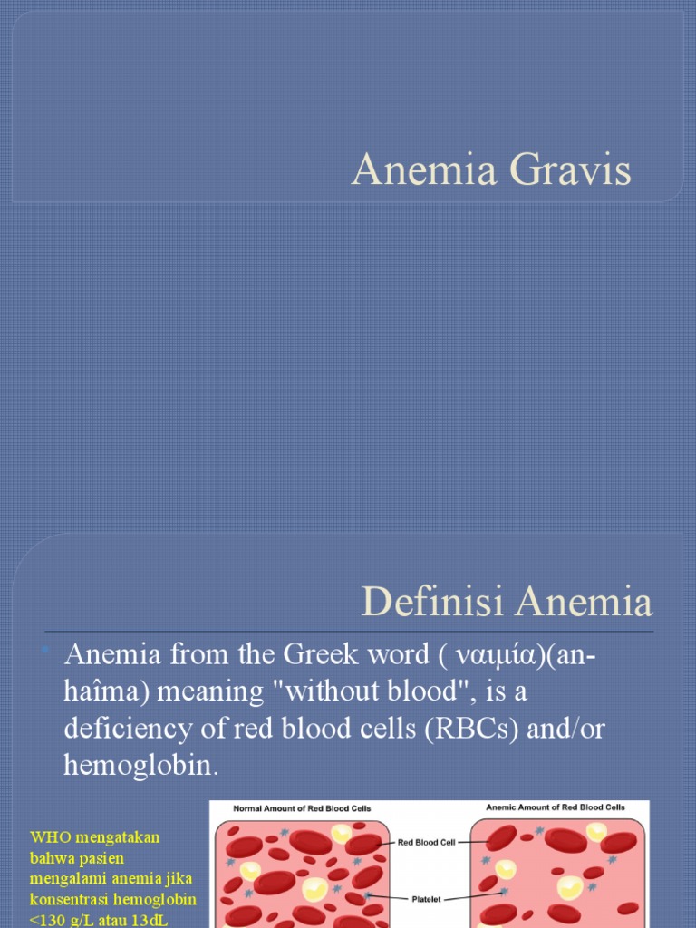 Anemia Gravis PDF Anemia Vitamin B12