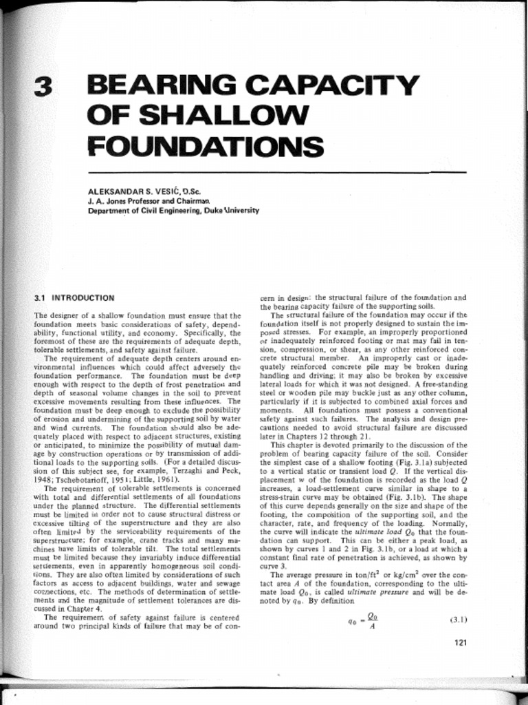 Vesic 1975 Bearing Capacity of Shallow Foundations | PDF | Foundation ...