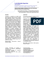 A Influência Do Exercício Físico Sobre o Cortisol e Glicose Sanguíneade Praticantes de Atividade Física