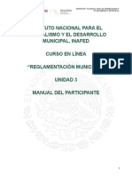 Manual Del Participante Curso Virtual de Reglamentación Municipal-Unidad 3 PDF