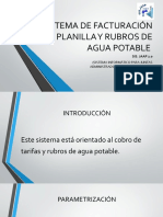 SISTEMA DE FACTURACIÓN DE PLANILLA de Agua