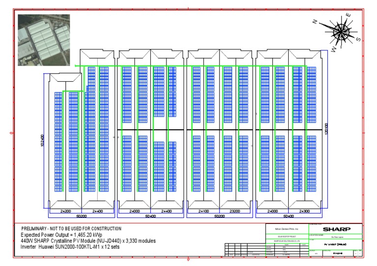 440W Sharp Crystalline PV Module (Nu-Jd440) X 3,330 Modules Inverter ...