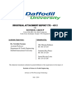 Industrial Attachment Report (Te - 431) : Mondol Group