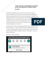 Usando La Lupa para Guiar en La Programación Desde Dispositivos Móviles A Estudiantes Con Baja Visión