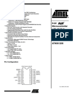 8-Bit Microcontroller With 1K Byte of In-System Programmable Flash AT90S1200