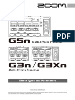 Effect Types and Parameters: © 2020 Zoom Corporation