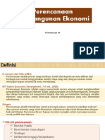 Perencanaan Pembangunan Ekonomi PDF