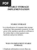 Stable Storage Implementation