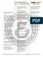 Excel First Review and Training Center Chemistry Class Notes