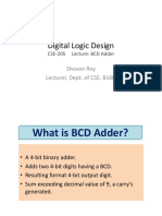 Digital Logic Design: Shovon Roy Lecturer, Dept. of CSE, BUBT