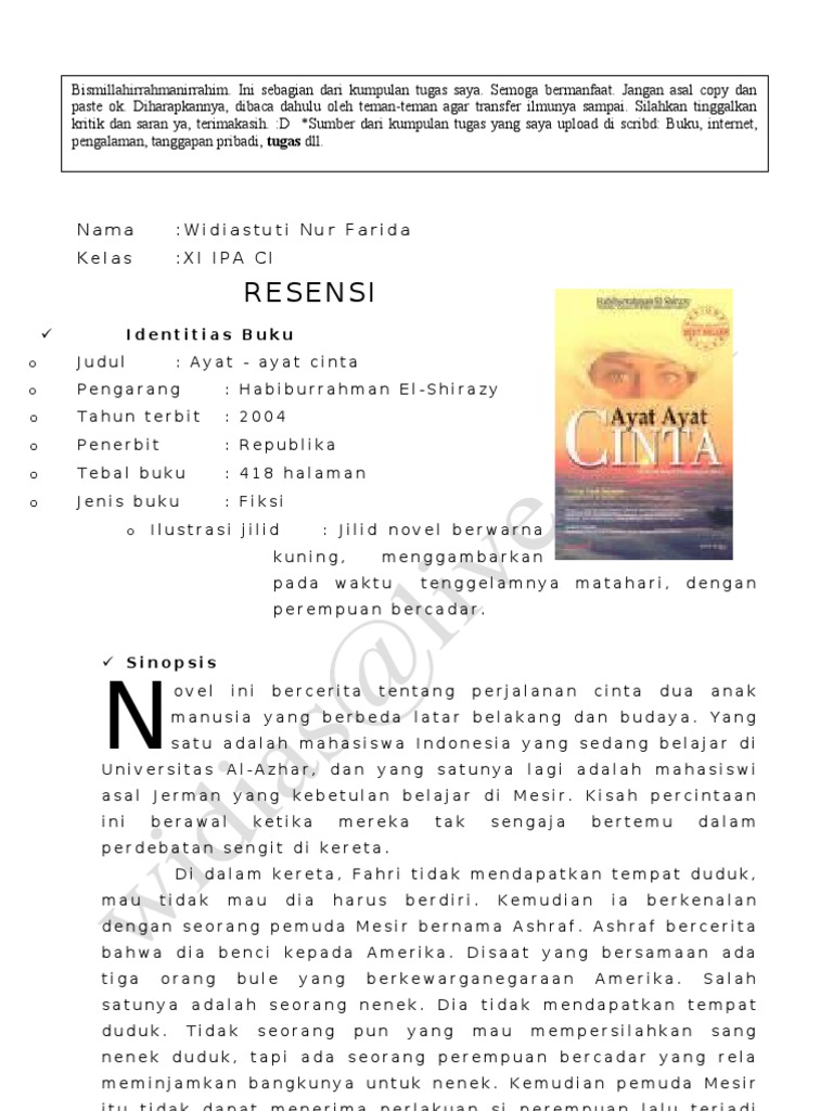Resensi Ayat Ayat Cinta Aac