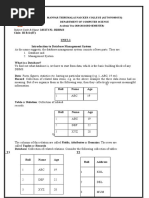 Subject Code & Name: 18UITC51-RDBMS: Class: III B.SC (IT)