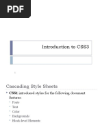 Introduction To CSS3