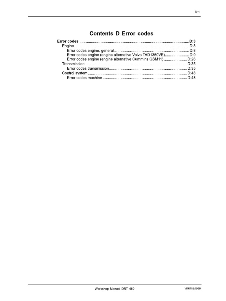 DRT Error Codes PDF | PDF
