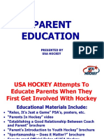 Parent Education: Presented by Usa Hockey