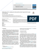 Fabrication of Cu coatings using ultrasound-assisted supercritical argon electroplating