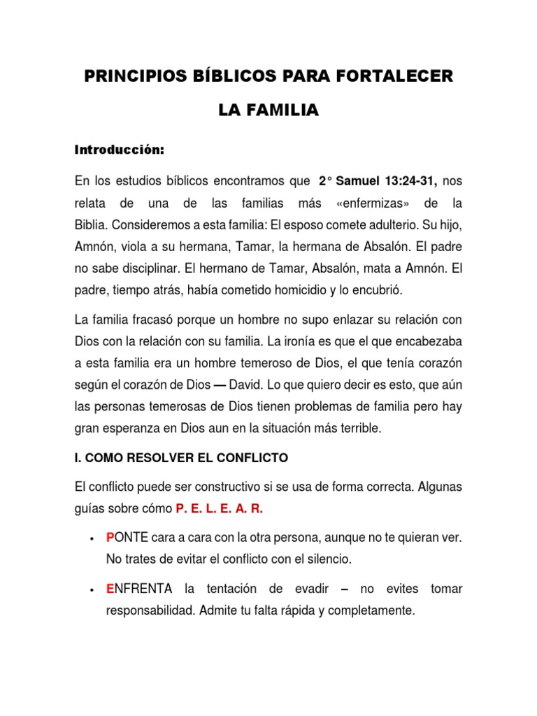 Fortaleciendo la Familia con la Biblia | PDF | Amor | Oración