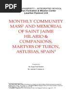 October 9, 2019 Community Mass