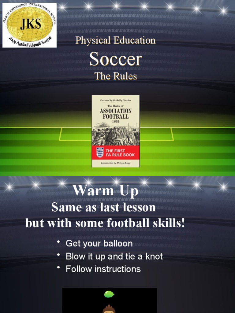 Grade 4 and 5 Lesson 17 Football Rules PDF Association Football