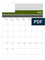 Calendar Format