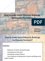 How to make Stone Masonry Buildings Earthquake Resistant