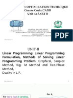 Course Name: Optimization Technique Course Code: CA305 Unit: 2 PART B