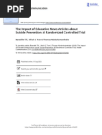 The Impact of Educative News Articles About Suicide Prevention A Randomized Controlled Trial