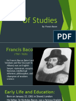 Of Studies: By: Francis Bacon