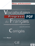 4.1.vocabulaire Progressif Du Français - Avec 675 Exercices - Niveau Perfectionnement