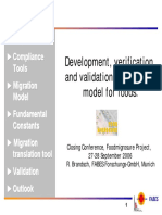 Development, Verification and Validation of Migration Model For Foods