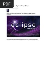 Beginners Eclipse Tutorial: Double Click The Eclipse Icon To Start