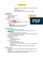 Fisiología Fetal Resumen