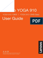 Lenovo YOGA 910 User Guide: YOGA 910-13IKB YOGA 910-13IKB Glass