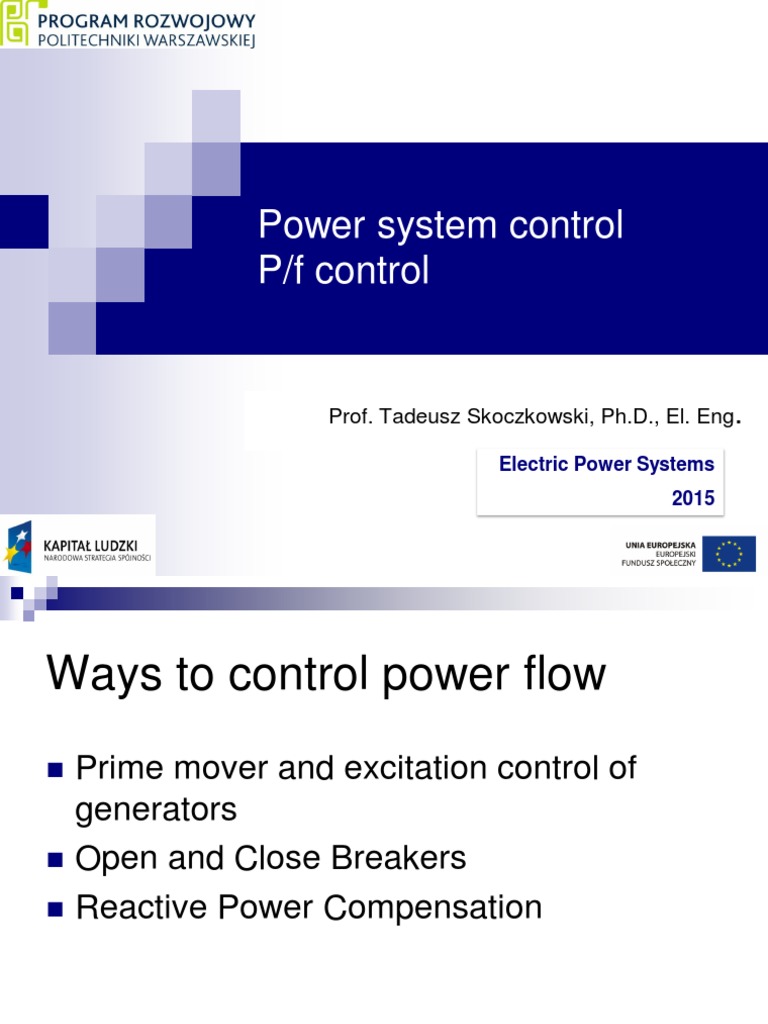 Power System Control Methods | PDF | High Voltage Direct Current ...