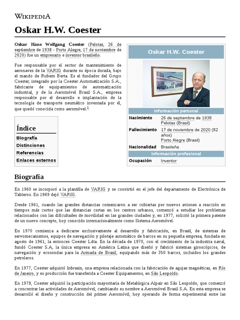 Oskar H.W. Coester | PDF | Porto | Brasil