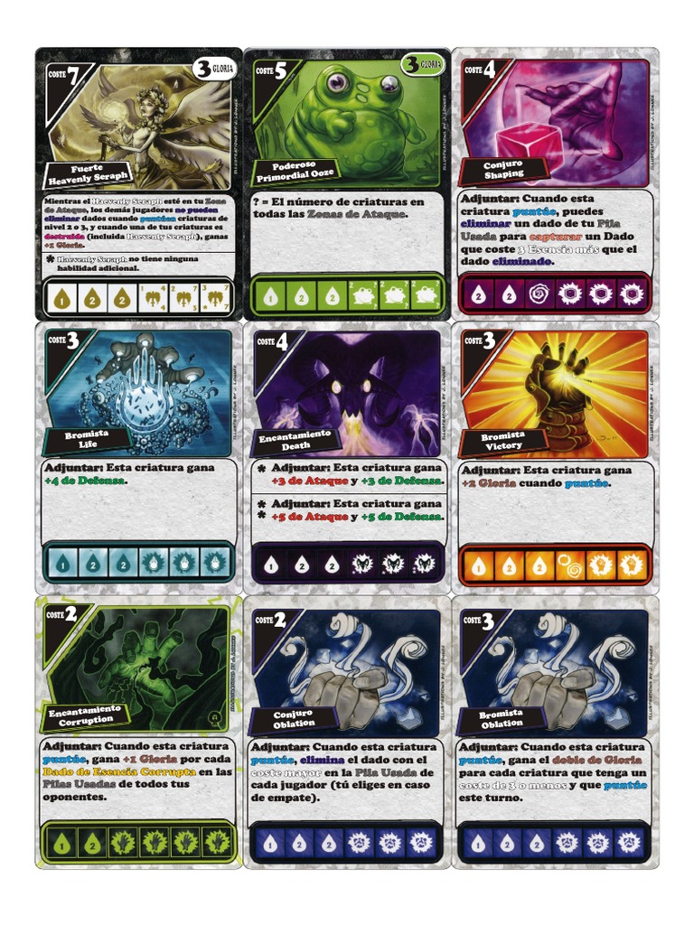 QuarriorsCartas Erratas PDF PDF Juego de azar Actividades de ocio