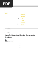 How To Download Scribd Documents For Free: Cut The Cord Smart Home PC Mobile Social Media The Best