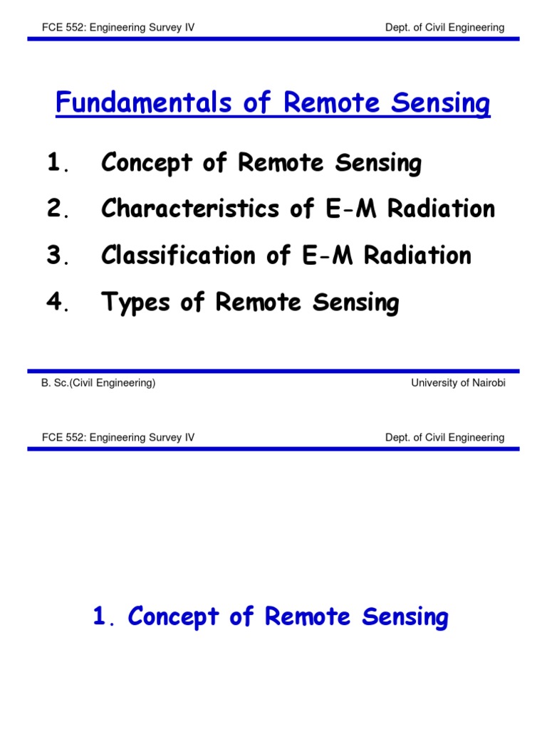 RS PDF | PDF | Remote Sensing | Electromagnetic Radiation