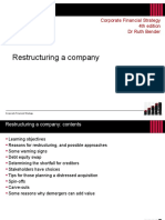 Restructuring A Company: Corporate Financial Strategy 4th Edition DR Ruth Bender
