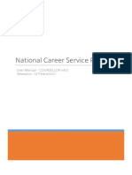 National Career Service Portal: User Manual - COUNSELLOR v4.0