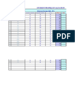 Student skills profile