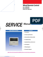 Wired Remote Control: Basic: MWR-WE00 Model: MWR-WE10 Model Code: MWR-WE10