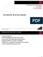 Dividends and Buy-Backs: Corporate Financial Strategy 4th Edition DR Ruth Bender