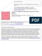 Institute of Muslim Minority Affairs. Journal: Muslims Under Islam: Social and Cultural