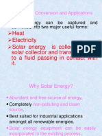 Solar Energy Conversion Methods