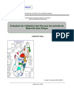 Evaluation de L'utilisation Des Kits Pour Les Activités de Maternité Sans Risque