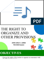 The Right To Organize and Other Provisions